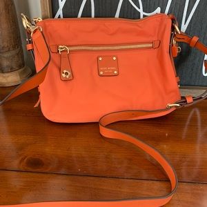 Henri Bendel Orange Nylon/leather crossbody